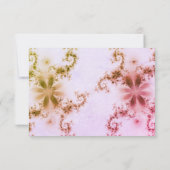 Carte Art fractal unique (Dos)