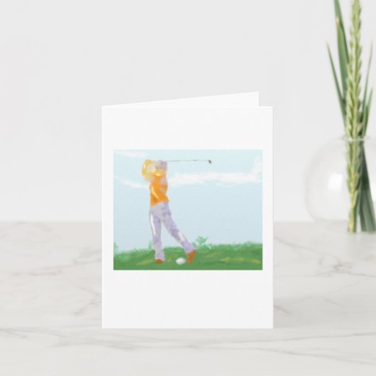 Carte Art Golfer (Devant)
