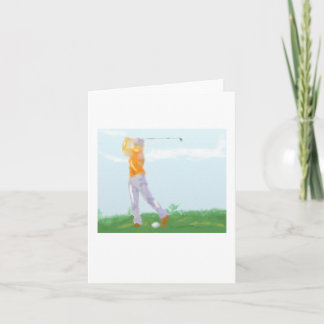 Carte Art Golfer