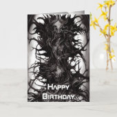 Carte Art gothique foncé Biomatter Vile foncé (Fleur jaune)