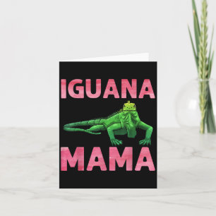 Carte Art Iguane Pour Maman Filles Femmes Lézard Reptile