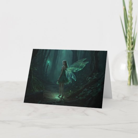 Carte Art Imaginaire Fée Forêt Enchantée (Devant)