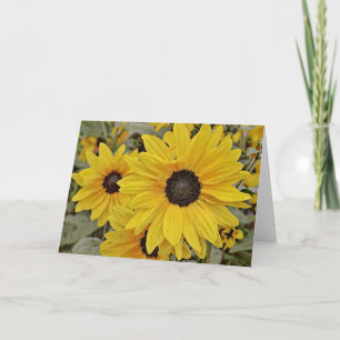 Carte Art Jolie Sunflower Jaune