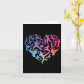 Carte Art martial Coeur Amour entraînement Karate Tae Kw (Fleur jaune)