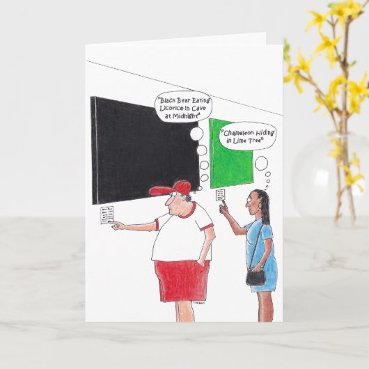 Carte Art moderne (Fleur jaune)