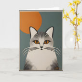 Carte Art Moderne Du Milieu Du Siècle (Fleur jaune)