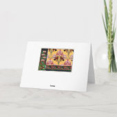 Carte Art nouveau colibri fleur verneuil art (Dos)