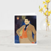 Carte Art Nouveau de Georges de Feure (Fleur jaune)