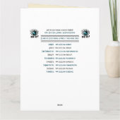 Carte Art Nouveau - Floral Love Poems - Personalized (Dos)