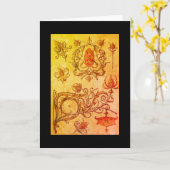 Carte Art nouveau sconce spiderweb anton seder art (Fleur jaune)