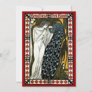 Carte Art nouveau vintage, le baiser de William Bradley