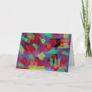 Carte Art numérique Abstrait lumineux et gai blanc