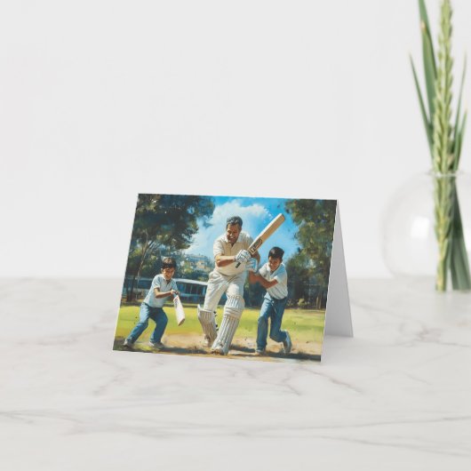 Carte Art numérique de cricket (Devant)