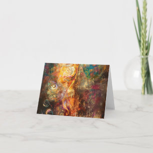 Carte Art numérique de paysage musical fantastique