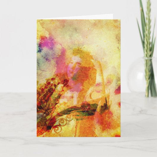 Carte Art numérique Lady Carnet (Devant)