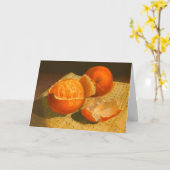 Carte Art Orange (Fleur jaune)