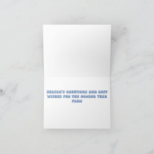 CARTE ART ORIGINAL DE NOËL (Intérieur)