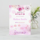 Carte Art Party pour enfants (Debout devant)