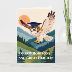 Carte Art peinte de fil Dégradé Classique de Hibou