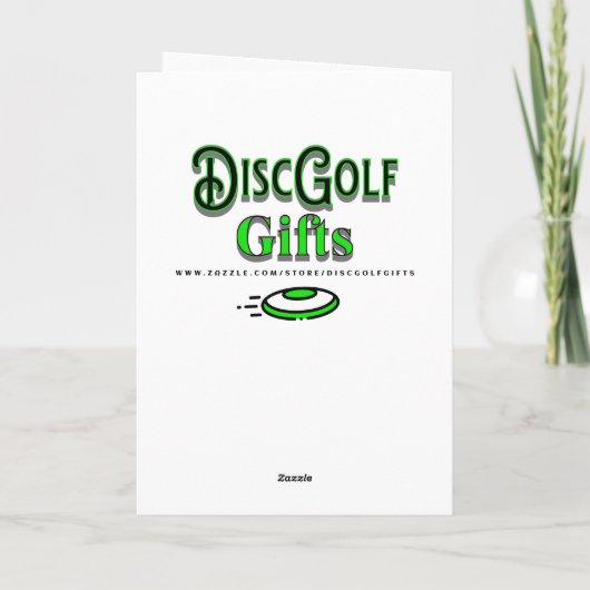 Carte Art Pixel de Disk Golf | Joyeux anniversaire (Dos)