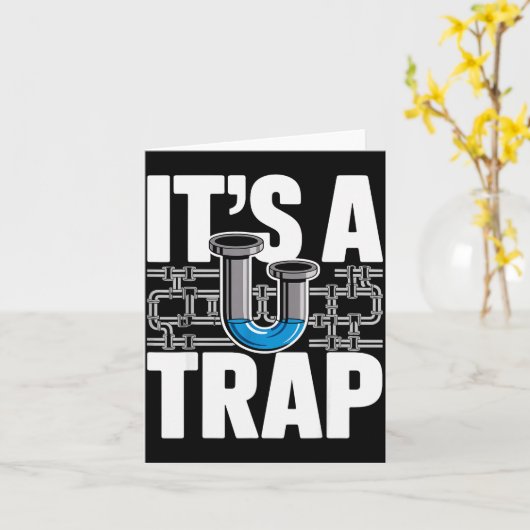 Carte Art Plombier Pour Hommes Femmes Plomberie Pefitter (Fleur jaune)