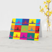 Carte Art Pop (Fleur jaune)