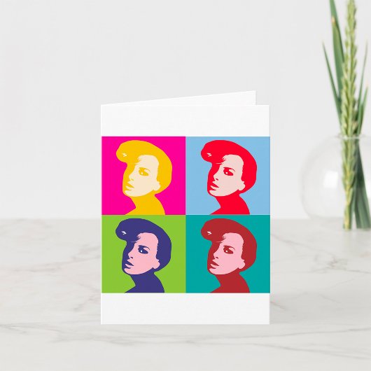 Carte Art Pop Femmes Rétro