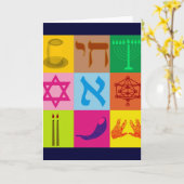 Carte Art pop juif (Fleur jaune)