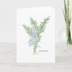 Carte Art romarin floral