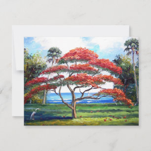 Carte Art Royal Poinciana Tree