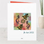 CARTE ART SOUTHWEST KOKOPELLI     (Dos)