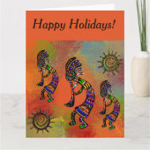 CARTE ART SOUTHWEST KOKOPELLI (Devant)
