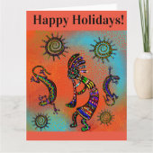 CARTE ART SOUTHWEST KOKOPELLI (Devant)