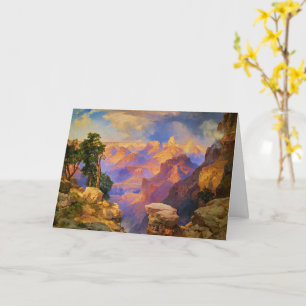 Carte Art Thomas Moran, Grand Canyon avec arc-en-ciel
