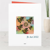 CARTE ART TURTLE SUD-OUEST     (Dos)