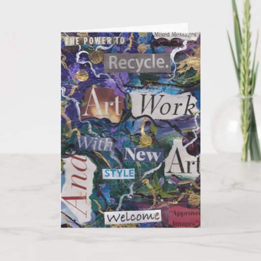 Carte Art Upcycle (Devant)