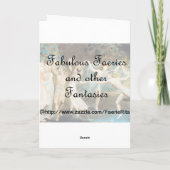 Carte Art victorien de sirène par H J Ford (Dos)