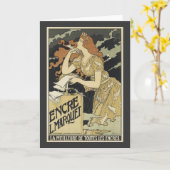 Carte Art Vintage (Fleur jaune)