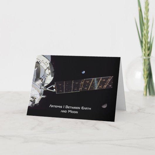 Carte Artémis I entre la Terre et la Lune (Devant)
