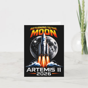 Carte Artemis ii retour sur la lune 2026 cadeau pour hom