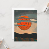 Carte Arthur Dove, Red Sun, (Devant/Arrière en situation)