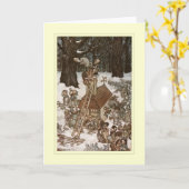 Carte Arthur Rackham (Fleur jaune)