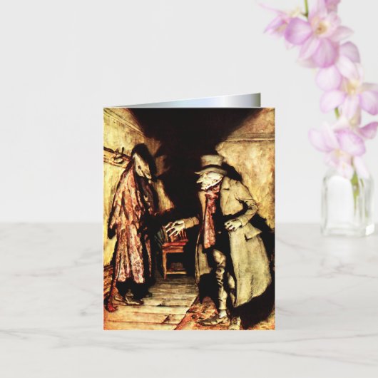 Carte Arthur Rackham - A Christmas Carol - Grumpy (Orchidée)