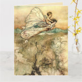 Carte Arthur Rackham Illustration Midsummer Nights Dream (Fleur jaune)