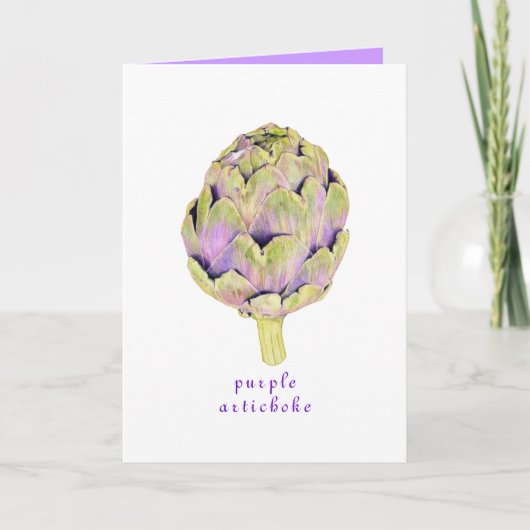 Carte Artichoke pourpre (Devant)