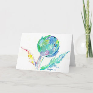 Carte Artichoke Song Fine Art Painting Card