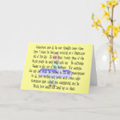 Carte Article Art "Le pharmacien prêt à se retirer"—Drôl (Fleur jaune)