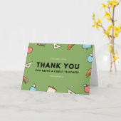 Carte Articles scolaires Grande Semaine d'appréciation d (Fleur jaune)