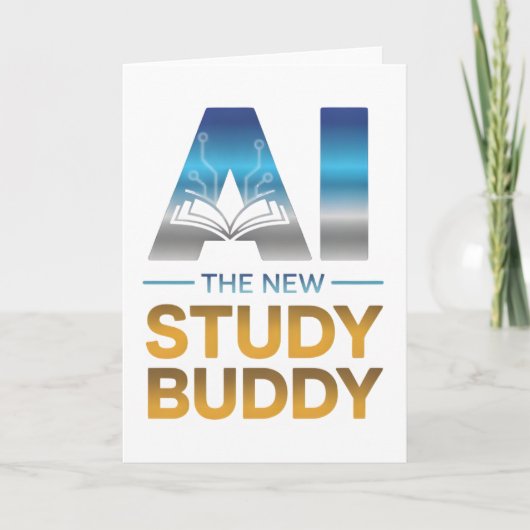 Carte Artificial Intelligence Study Buddy Design (Devant)