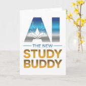 Carte Artificial Intelligence Study Buddy Design (Fleur jaune)